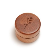 Pudełeczko na pierścionek zaręczynowy - Rain Lily (Bejcowane)