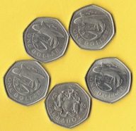 BARBADOS 1 Dollar 1988 r.