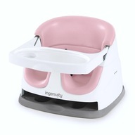 Ingenuity Baby Base 2w1 Fotelik Różowy Booster Podłogowy Zmywalny Siedzisko