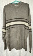 SWETER MĘSKI TERRE SZARY Z PASAMI XL-XXL