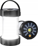 Lampa Solarna Turystyczna Kempingowa 2w1 Biwakowa Lampka LED, Powerbank