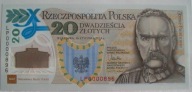 20 zł z 2014r LEGIONY POLSKIE Niski nr. 0000896 stan UNC
