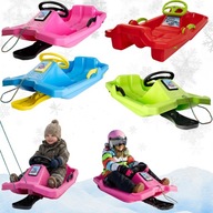 POLSKIE SANKI PLASTIKOWE, MARMAT – BEZPIECZNY I LEKKI ŚLIZGACZ Z KIEROWNICĄ