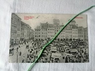 Warszawa stare miasto stragany dorożki Feldpost 1915 ciekawe stemple!