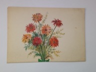 Stary telegram - Bukiet kwiatów - proj. Jan Marcin Szancer