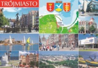 TRÓJMIASTO - GDAŃSK - SOPOT - GDYNIA - HERB - HERBY - MAPKA