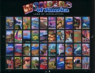 Stany Zjednoczone 2006 Znaczki 4078-117 ** góry jaskinia drzewa zwierzęta