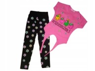 KOMPLET DZIEWCZĘCY BLUZKA LEGGINSY R.104 (4 LATA)