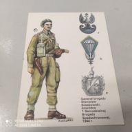 POCZTÓWKA MUNDUR i GODŁO GENERAŁ BRYGADY STANISŁAW SOSABOWSKI