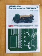 GPM 100HO Star 660 do przewozu drewna 1:87 model wycięty laserowo