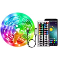 Taśma świetlna LED RGB 5M oświetlenie pokojowe LED z aplikacją sterującą