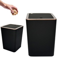KOSZ NA ŚMIECI CZARNY 5,5L STYLOWY DO ŁAZIENKI BIURA ELEGANCKI WYTRZYMAŁY