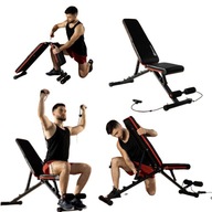 ŁAWKA TRENINGOWA REGULOWANA BLOKADA NA NOGI SKŁADANA WIELOFUNKCYJNA PROSTA