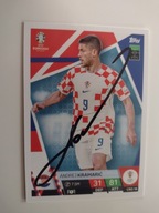 Karta topps match attax autograf Chorwacja Kramarić Euro 2024