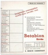 APTEKA REKLAMA BIBUŁA DO ATRAMENTU MERCK LEK BETABION 1941 OKUPACJA