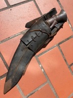 Stary Nóż Kukri z pochwą do remontu Gurkha Nepal