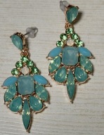 WYTWORNE KOLCZYKI OPALIZUJĄCE KAMIENIE