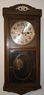 Stary piękny zegar wahadłowy Gustav Becker P42 sygnowany do regulacji