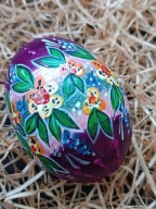 Pisanki ręcznie malowane wydmuszki kacze wielkanocne jajka decoracja