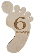 Tabliczki do zdjęć z miesiącami Grawer + Gratis tabliczka z imieniem