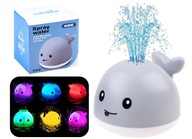 FONTANNA ZABAWKA DO KĄPIELI WODY TRYSKAJĄCY WIELORYB ŚWIECĄCY