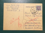 Niemcy, strefa Radziecka 1946r. kartka pocztowa Mecklenburg