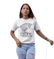 Gra o Tron House Stark Koszulka Damska Biała - M