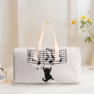 TORBA MATERIAŁOWA PODRÓŻ W KOTY KOTKI ANIME ZAMEK KOLORI CASUAL sportowa