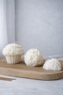 Świeca sojowa zestaw 3szt Flora róże prezent |noya