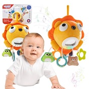 MASKOTKA GRYZAK ZAWIESZKA PRZYTULANKA SENSORYCZNA INTERAKTYWNA LEW WOOPIE