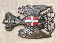 Odznaka na hełm korkowy Polizia Africa Italiana Kolonie Włoskie 1935-43