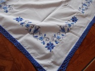 DUŻY OBRUS , HAFT W STYLU KASZUBSKIM