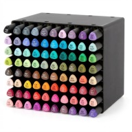 Markery Alkoholowe 80 szt DecoTime Zestaw Pisaki Dwustronne Etui Twinmarker