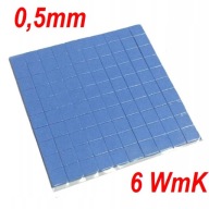 Termopad 100szt 10x10 x 0,5mm 6WmK Thermopad Taśma Termoprzewodząca CPU GPU