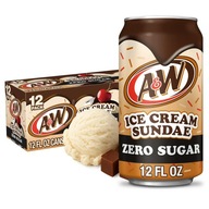 A&W Ice Cream Sundae Zero Sugar 355ml USA