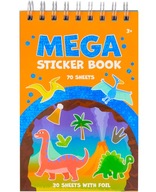 KSIĄŻECZKA Z NAKLEJKAMI Mega Sticker Book Naklejki DINOZAURY 70 Arkuszy