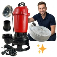 NOWA Pompy Do Wody Brudnej Czystej Szamba Z Rozdrabniacznem 3300W Wąż 30M