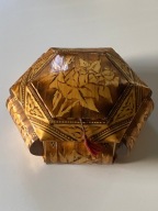 Stara szkatułka na biżuterię intarsjowana, bardzo ładna