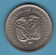 (1KL18) Kolumbia 50 centavo, 1965