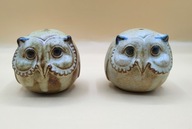 Dwie (2) sowy - świetne solniczki kolekcjonerskie i użytkowe - śliczne !