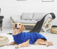 Szlafrok dla Psa z Mikrofibry, Super Chłonny Ręcznik do Suszenia rozm. L