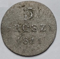 Likwidacja kolekcji – 5 GROSZY 1811 IB – KSIĘSTWO WARSZAWSKIE rzadkość R3