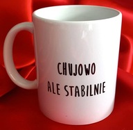 Kubek handmade z humorystycznym napisem