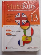 MultiKurs Multimedialny kurs 5 języków obcych książka + CD Tom 13 NOWA