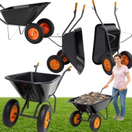 TACZKA OGRODOWA KOLEBA DWUKOŁOWA BUDOWLANA UNIWERSALNA MOCNA WYTRWAŁA 390KG