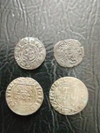 Zestaw czterech starych monet