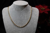 ŁAŃCUSZEK ZE STALI CHIRURGICZNEJ 316L POZŁACANY