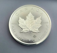 Kanadyjski liść klonu 1 uncja srebra