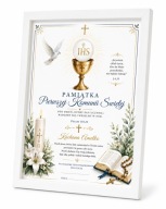 Pamiątka Pierwszej Komunii Świętej w eleganckiej oprawie