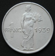 Luksemburg 1 frang 1939